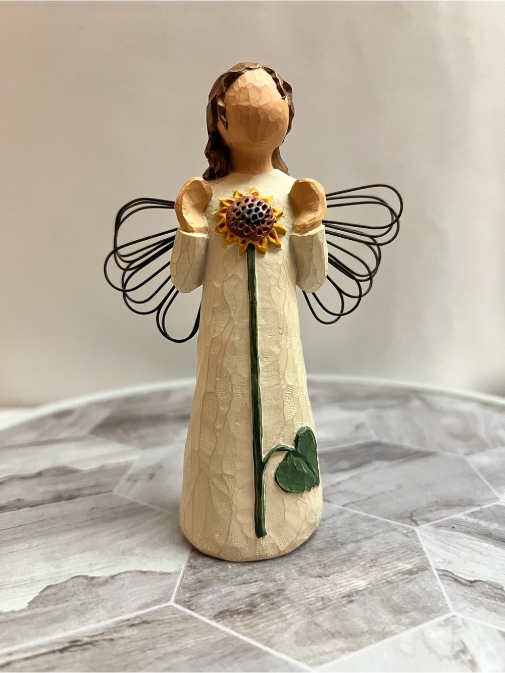 Willow Tree Angel of Summer 2001 Susan Lordi Sunflower Angel Figurine Decor